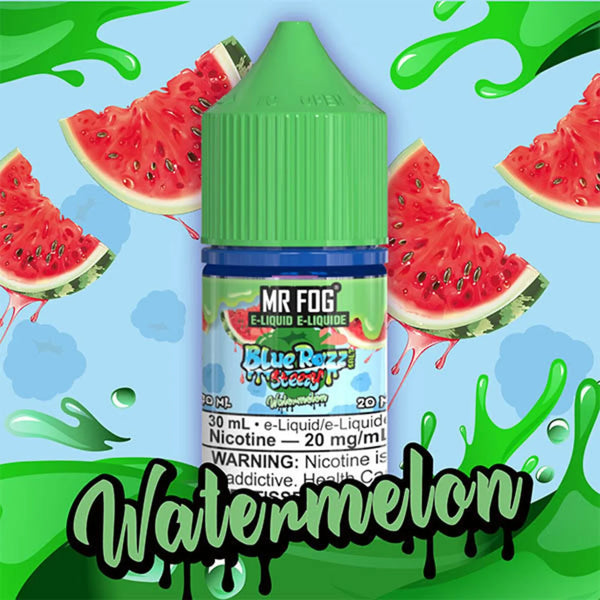 Mr. Fog Blue Razz Steezy Watermelon Salt Nic E-Liquid